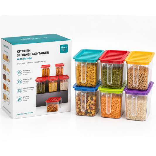 Unbreakable kitchen storage Basket (Pack of 6)