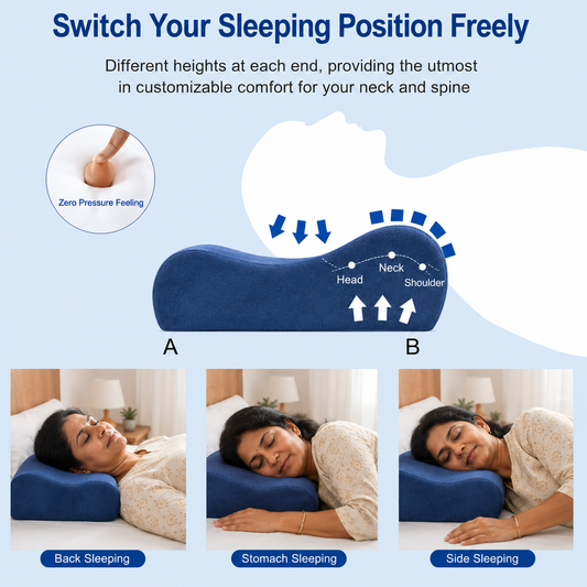 Orthopedic Memory Foam Contour Pillow