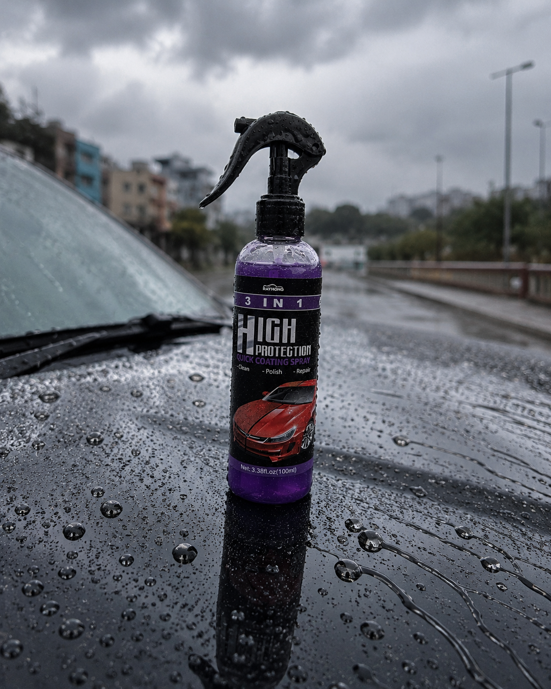 NanoShield Pro - Hydrophobic Nano Coating & Scratch Repair Spray (Pack of 2) | Car & Bike Polish