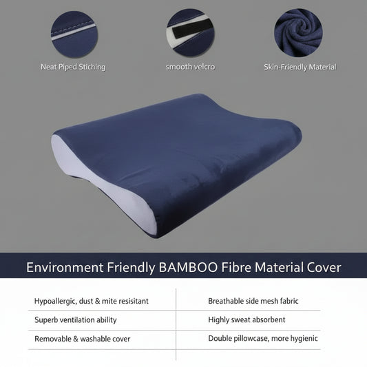 Orthopedic Memory Foam Pillow with Bamboo Cover